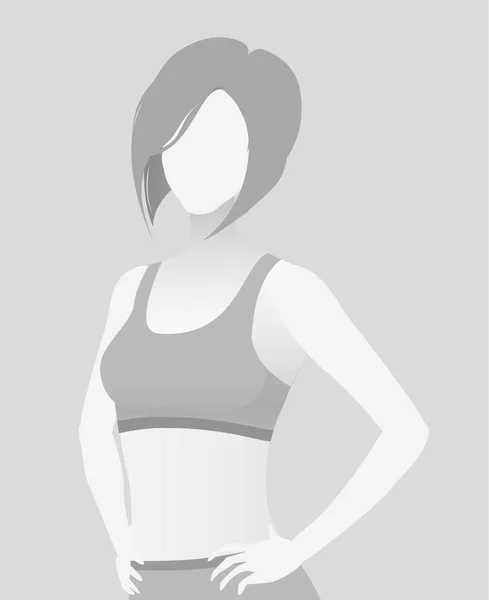 Default marcador de posición entrenador de fitness en una camiseta . — Vector de stock