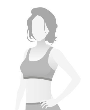 Varsayılan yer tutucu fitness eğitmeni bir T-shirt.