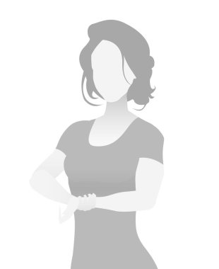 Varsayılan yer tutucu fitness eğitmeni bir T-shirt.