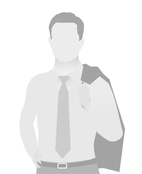 Default marcador de posición hombre de negocios de media longitud portr — Vector de stock