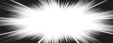 Çizgi roman eylem satırları. Hız çizgileri Manga çerçeve