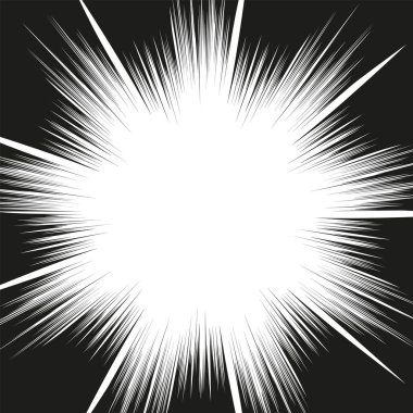 Çizgi roman eylem satırları. Hız çizgileri Manga çerçeve