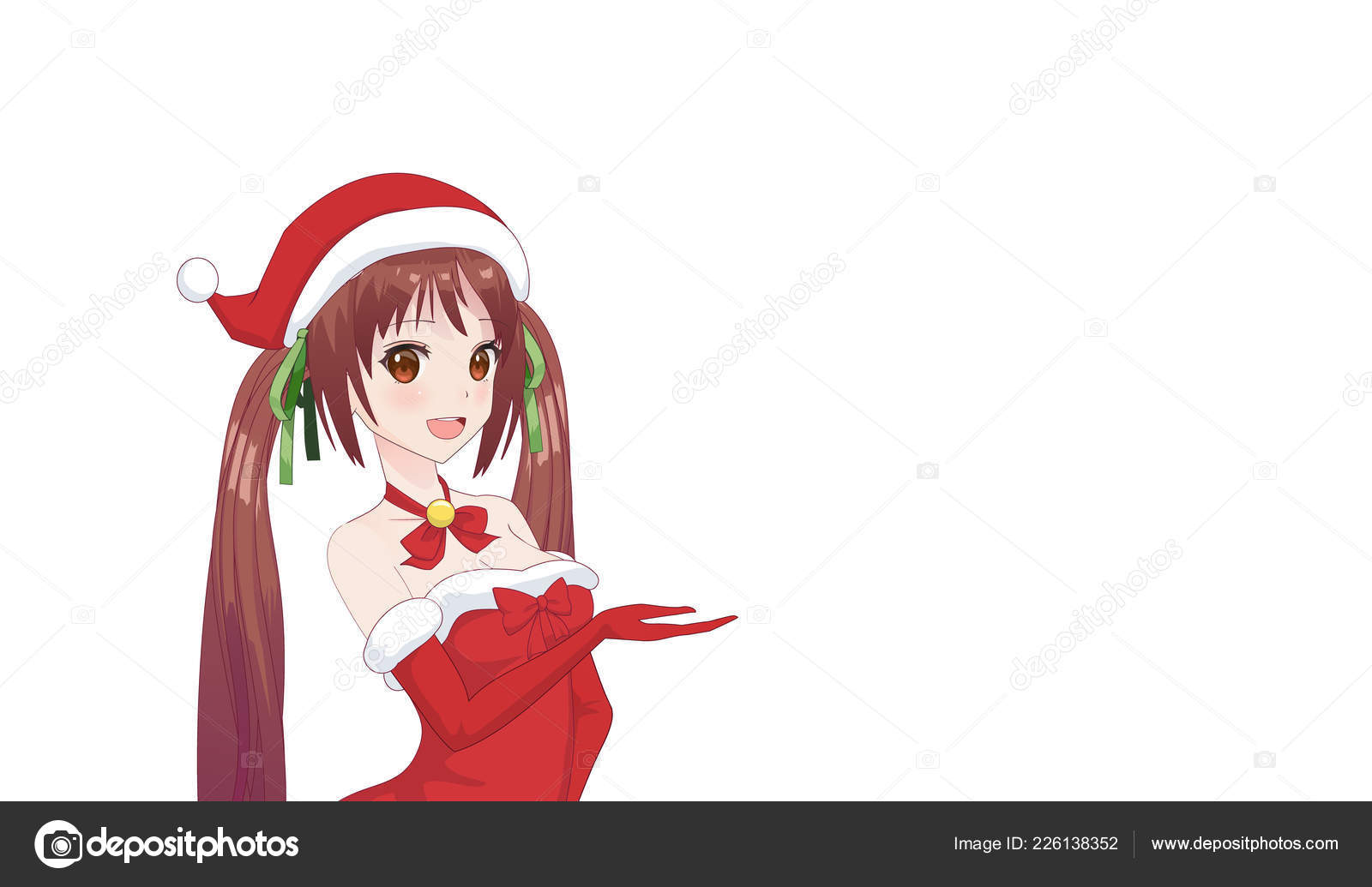 Vetores de Anime Manga Menina Sopra Um Beijo Fantasia De Papai Noel De  Natal e mais imagens de Estilo Mangá - iStock