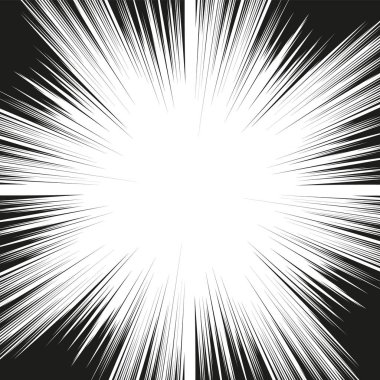 Çizgi roman eylem satırları. Hız çizgileri Manga çerçeve