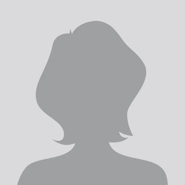 Pessoa cinza foto placeholder mulher — Vetor de Stock
