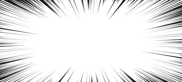 Comic-Action-Linien. Speed Lines Manga Frame — Stockvektor