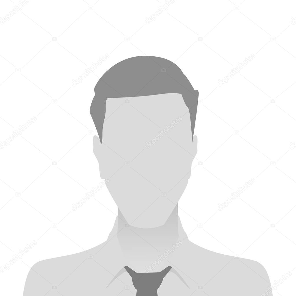 Person gray photo placeholder man