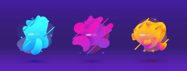 Soyut Tasarım sıvı şekilleri ayarla