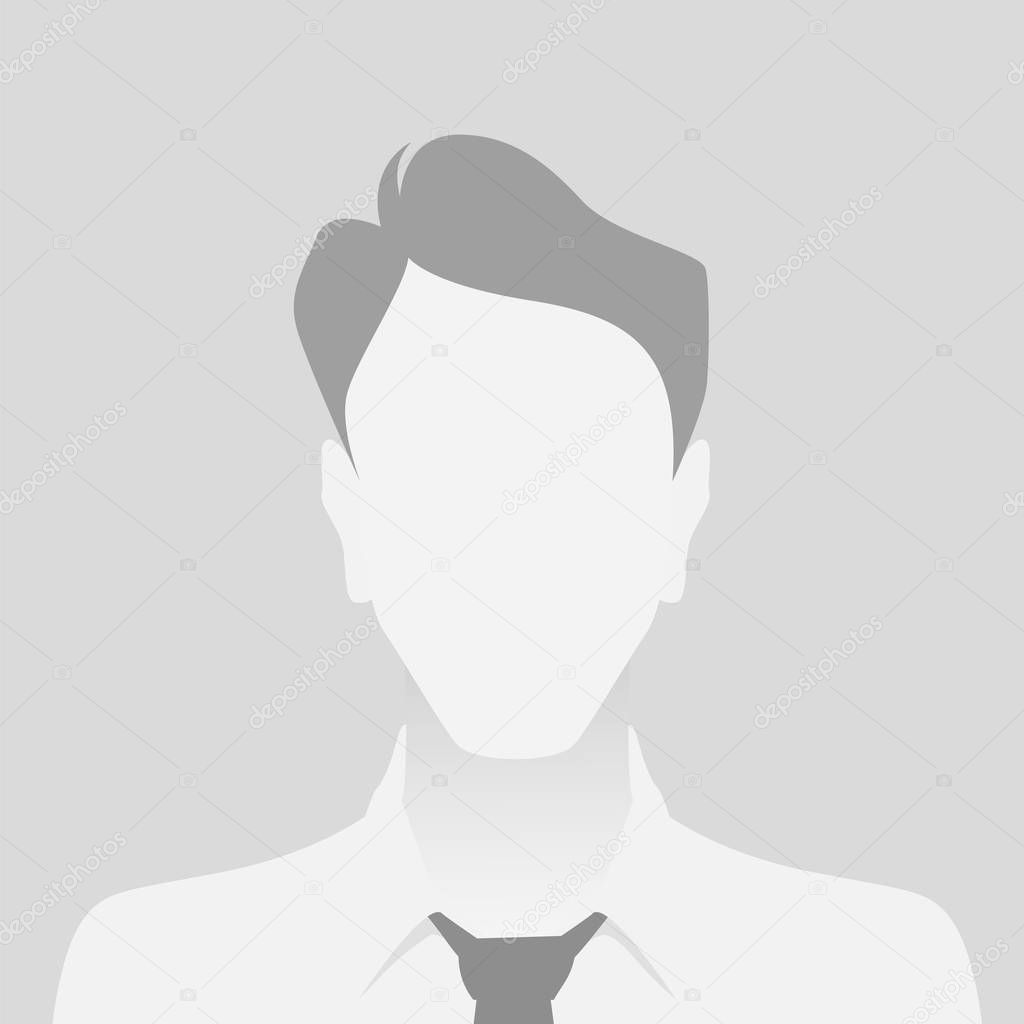 Person gray photo placeholder man