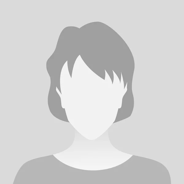 Persona grigio foto segnaposto donna — Vettoriale Stock