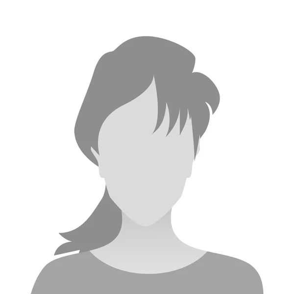 Person grau Foto Platzhalter Mädchen Material Design — Stockvektor