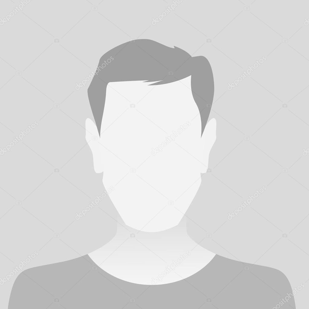 Person gray photo placeholder man material design