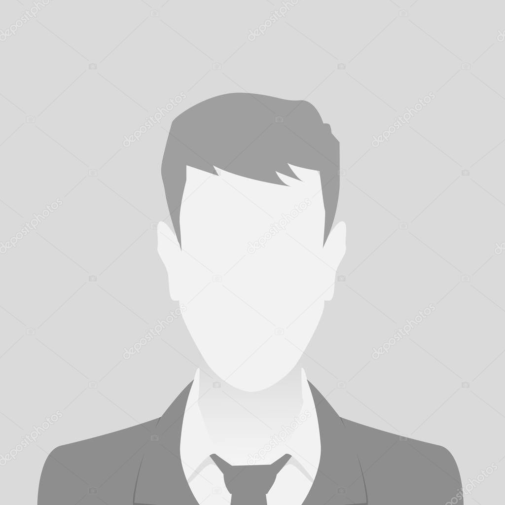 Person gray photo placeholder man material design
