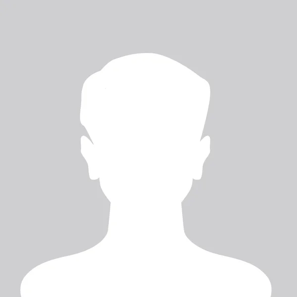 Persona uomo segnaposto foto grigio — Vettoriale Stock