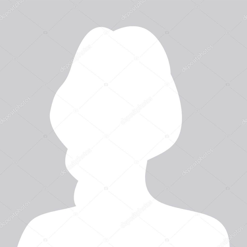 Person gray photo placeholder woman
