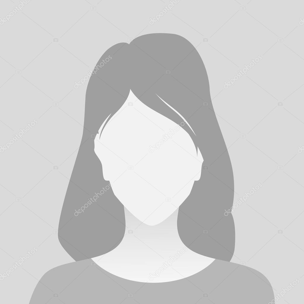 Person gray photo placeholder woman