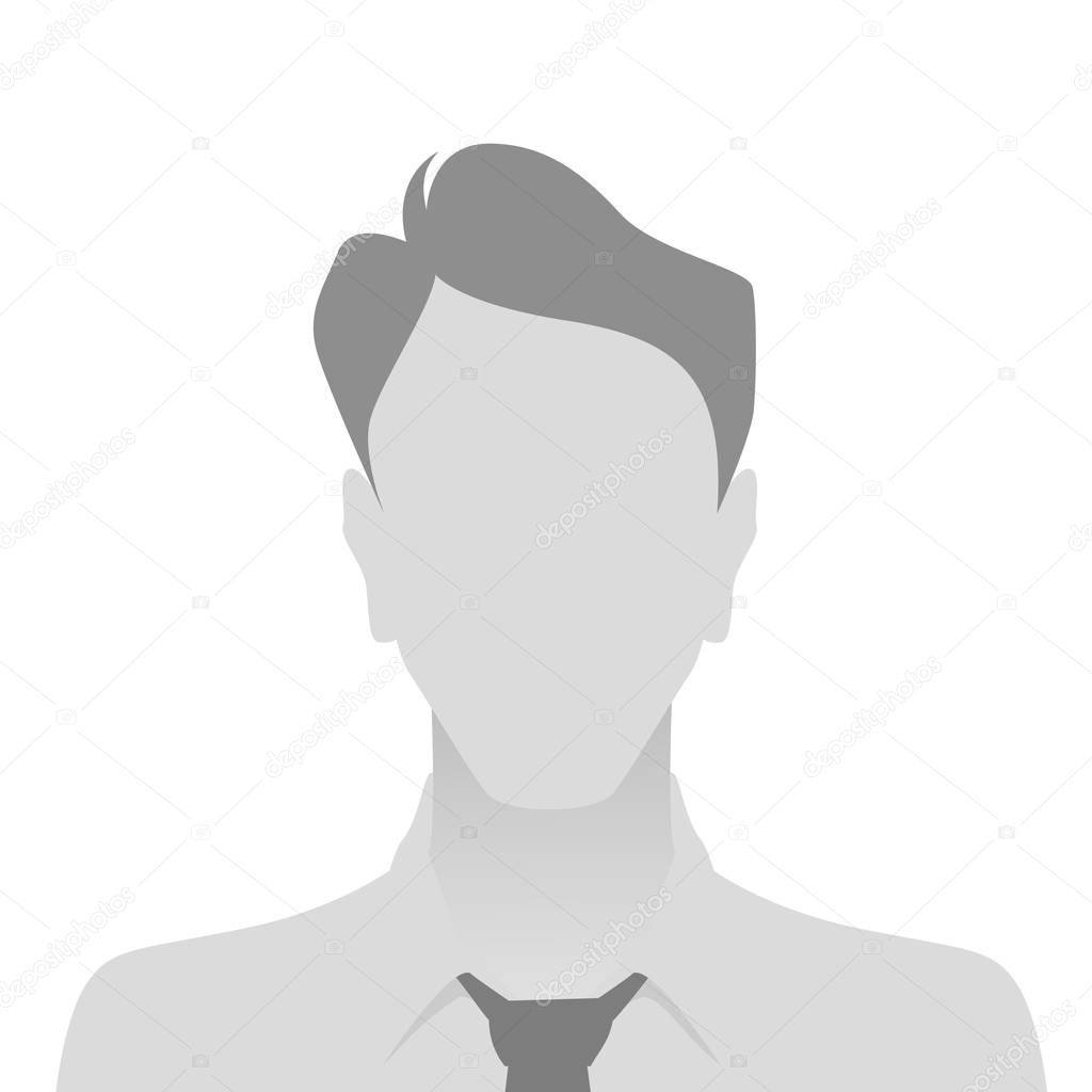 Person gray photo placeholder man