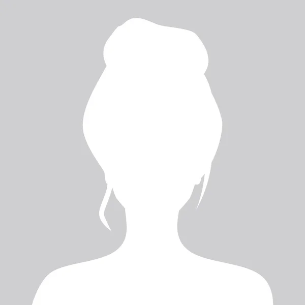 Člověk šedý fotografický zástupný symbol žena — Stockový vektor