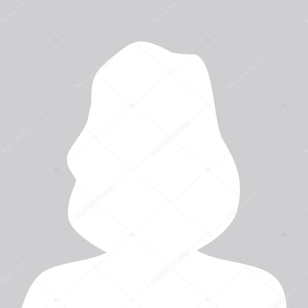 Person gray photo placeholder woman