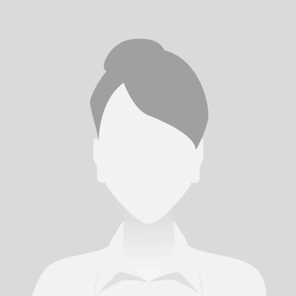 Persona gris foto marcador de posición mujer — Archivo Imágenes Vectoriales