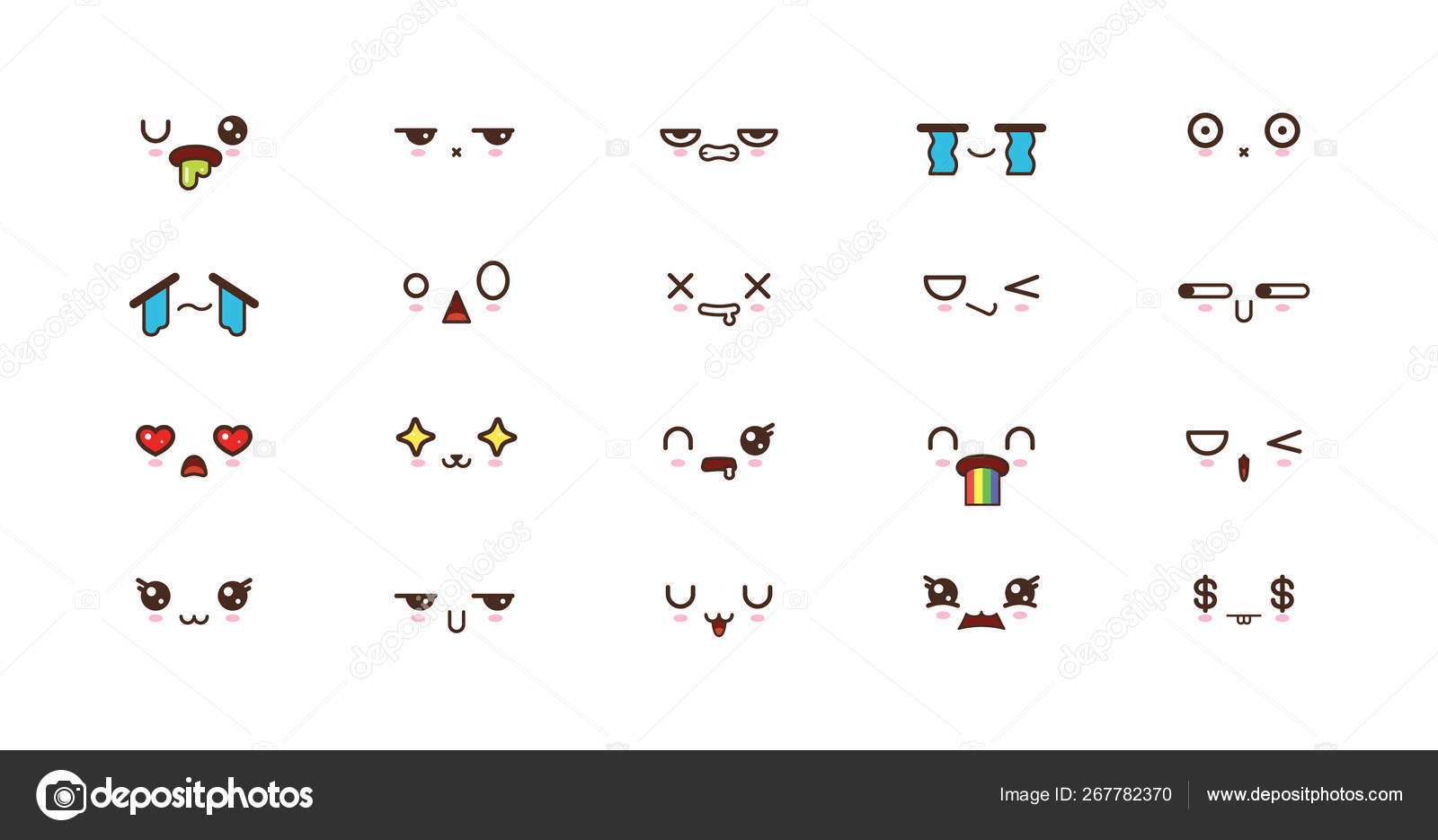かわいいかわいい顔は笑顔の絵文字です 日本の絵文字 ストックベクター C Apoev かわいいかわいい顔は笑顔の絵文字です 日本の絵文字 ストックベクター C Apoev