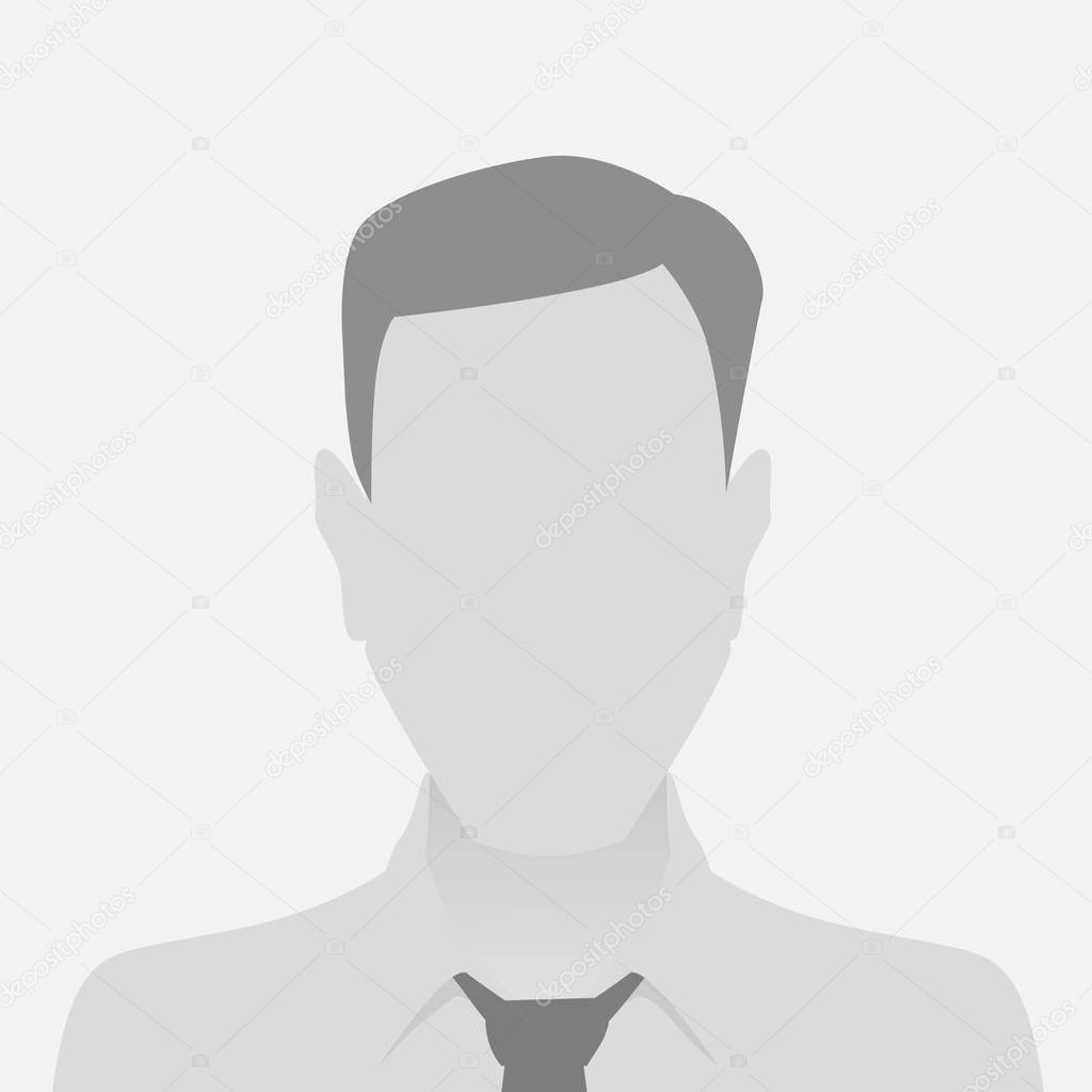 Person gray photo placeholder man