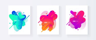 Soyut Tasarım sıvı şekilleri ayarla