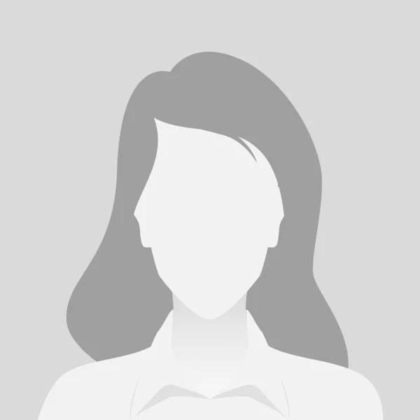 Pessoa cinza foto placeholder mulher —  Vetores de Stock