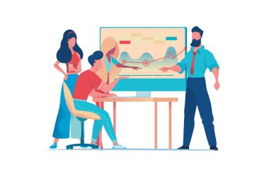 Businessme takım başlangıç projesi üzerinde çalışıyor