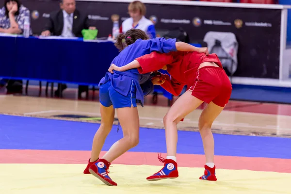 Rusko Vladivostok 2018 Wrestling Konkurence Mezi Dívek Narozených Letech 2003 — Stock fotografie