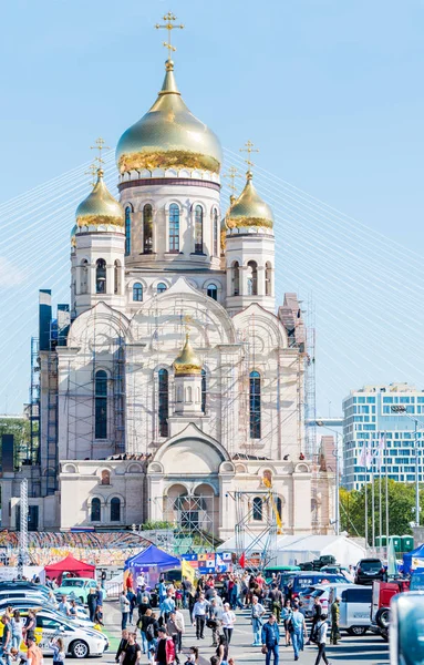 Russia Vladivostok 2019 Downtown Vladivostok Most Famous Sights City Golden — Stock Photo, Image