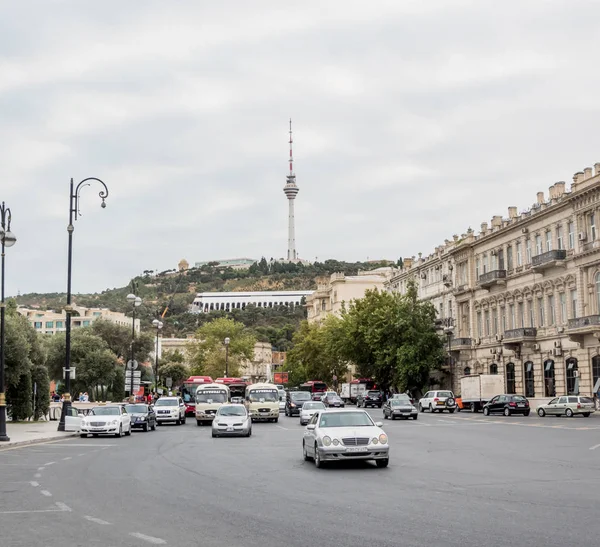 Azerbeidzjan Bakoe 2019 Uitzicht Het Centrum Van Baku Baku Hoofdstad — Stockfoto
