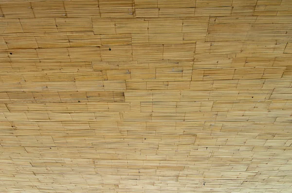 Textura Techo Construcción Bambú Plano Horizontal — Foto de Stock