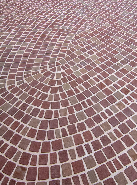 Yürüme yolundaki güzel fayans rengi.