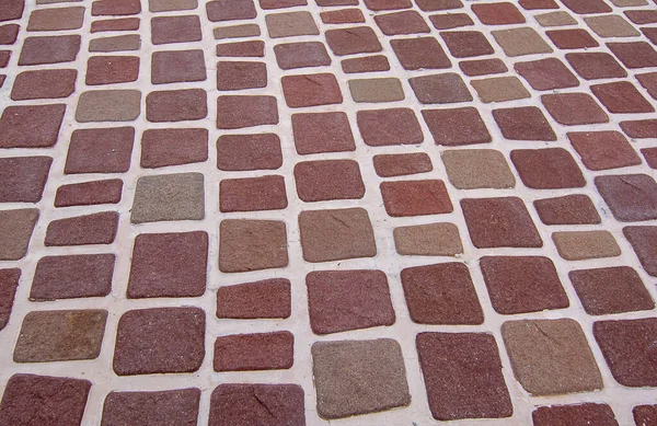 Yürüme yolundaki güzel fayans rengi.