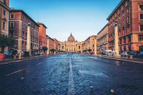 Vatican City Vatican Oct 2017 Straße Vor Der Basilika Peter — Stockfoto