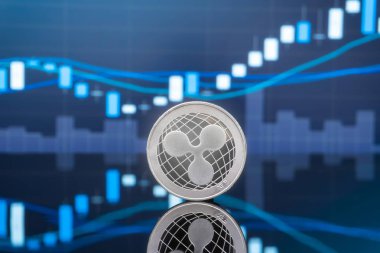 Dalgalanma (Xrp) ve kavram - yatırım cryptocurrency fiziksel metal dalgalanma paralar ile küresel ticaret Döviz piyasa fiyatı grafiği içinde belgili tanımlık geçmiş.