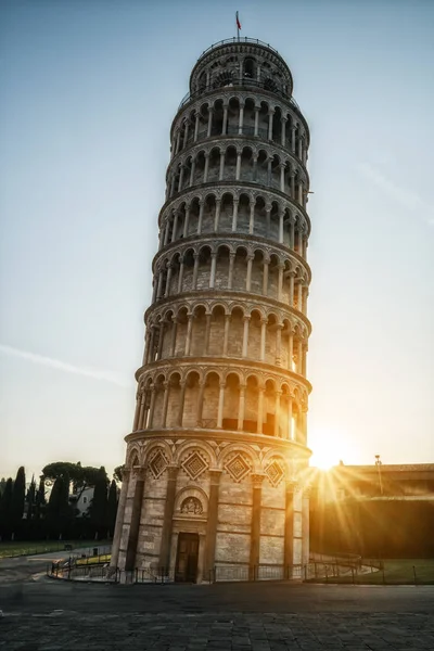 Пизанская Башня Пизе Италия Пизанская Башня Известная Всем Мире Своим — стоковое фото