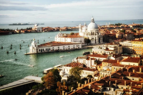 Aerial View Venice Italy View Venice Grand Canal Basilica Santa — Stock Photo, Image