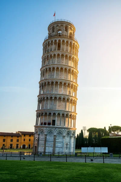 Pisa Talya Daki Eğik Pisa Kulesi Tüm Dünyada Istenmeyen Eğik — Stok fotoğraf