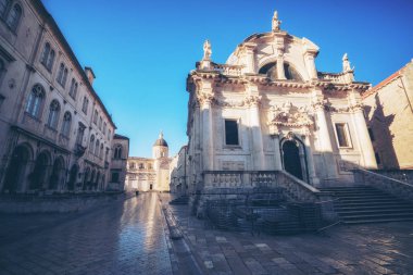 Saint Blaise Dubrovnik eski şehir, Hırvatistan - Hırvatistan'ın önde gelen seyahat hedef kilisede. Dubrovnik eski şehir Unesco Dünya Mirasları 1979 yılında geçiyordu.