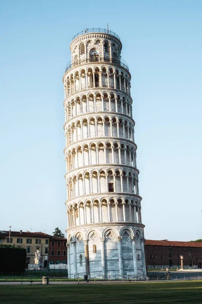 Pisa Talya Daki Eğik Pisa Kulesi Tüm Dünyada Istenmeyen Eğik — Stok fotoğraf