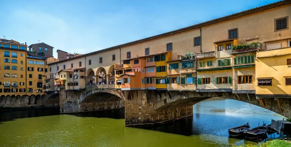 Floransa Ponte Vecchio Köprüsü Şehir Manzarası Talya Floransa Tuscany Bölgesi — Stok fotoğraf