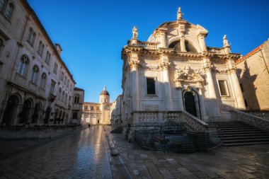 Saint Blaise Dubrovnik eski şehir, Hırvatistan - Hırvatistan'ın önde gelen seyahat hedef kilisede. Dubrovnik eski şehir Unesco Dünya Mirasları 1979 yılında geçiyordu.