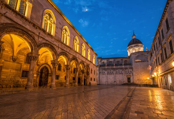 Dubrovnik Katedrális Dubrovniki Múzeumok Régi Város Dubrovnik Horvátország Kiemelkedő Úti — Stock Fotó