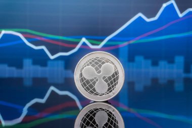 Dalgalanma (Xrp) ve kavram - yatırım cryptocurrency fiziksel metal dalgalanma paralar ile küresel ticaret Döviz piyasa fiyatı grafiği içinde belgili tanımlık geçmiş.