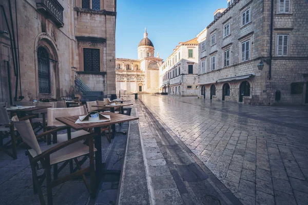 Dubrovnik Katedrali ve eski şehir Dubrovnik, Hırvatistan - önde gelen müzelerinde Dubrovnik Hırvatistan'ın hedef, seyahat. Dubrovnik eski şehir Unesco Dünya Mirasları 1979 yılında geçiyordu.