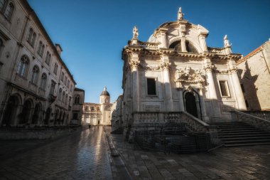 Saint Blaise Dubrovnik eski şehir, Hırvatistan - Hırvatistan'ın önde gelen seyahat hedef kilisede. Dubrovnik eski şehir Unesco Dünya Mirasları 1979 yılında geçiyordu.