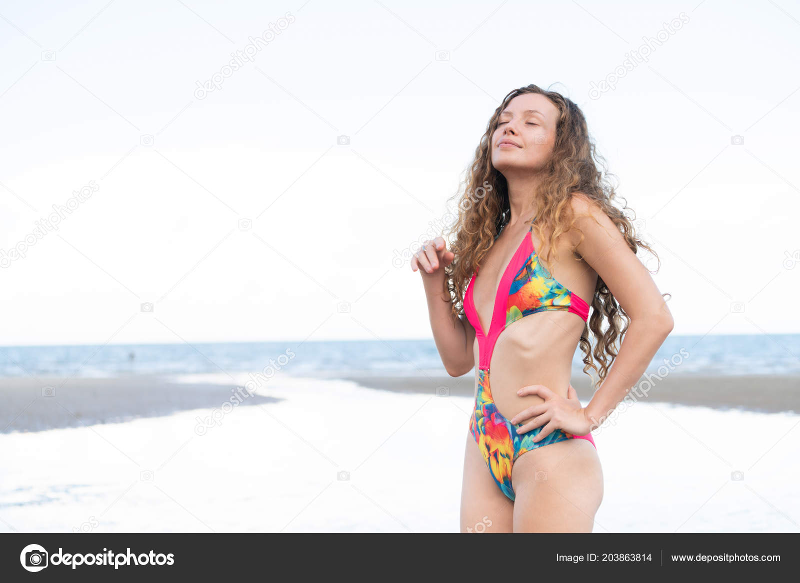 Mannequin Belle Femme Maillot Bain Est Vacances Plage été