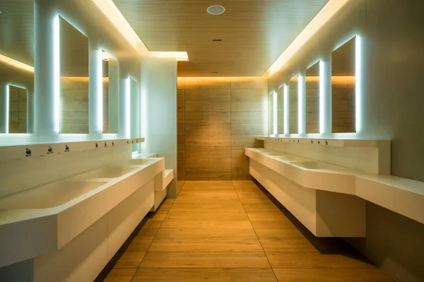 Modern Design Public Toilet Restroom Luxury Interior — Stock Photo, Image